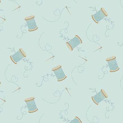 Ritagli d'Arte-Tessuti- Collezione Sewing Bird Laundry Basket AN1605-B.jpg