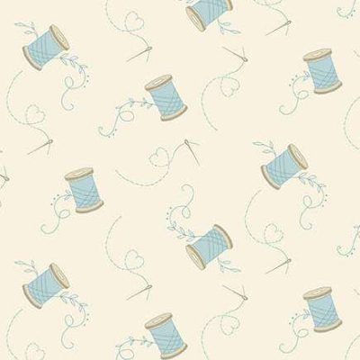 Ritagli d'Arte-Tessuti- Collezione Sewing Bird Laundry Basket AN1605-L.jpg